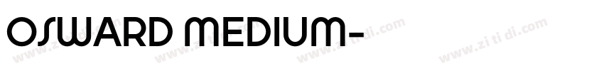 OSWARD MEDIUM字体转换